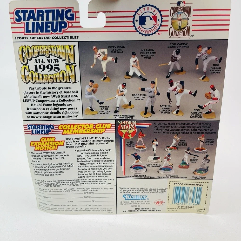 Starting Lineup CoopersTown Collection Don Drysdale LA Dodgers Action Figure